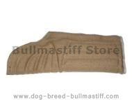Dog young sleeve cover made of jute