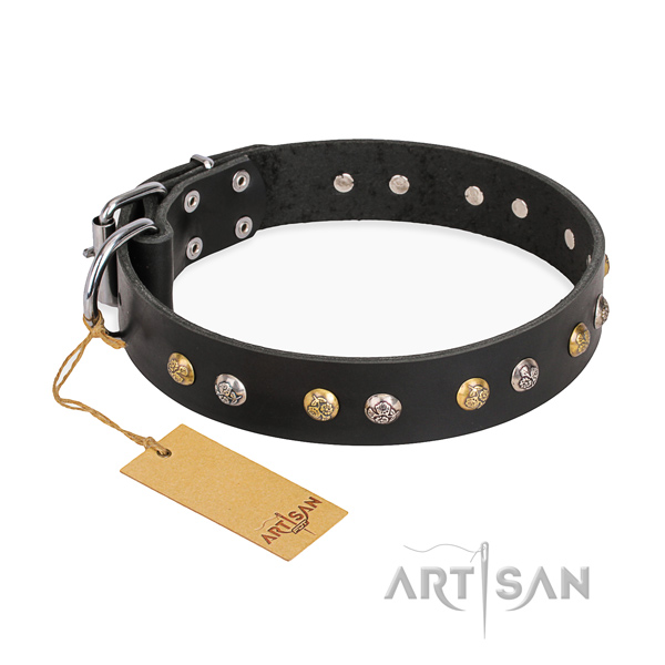 Handy use fine quality dog collar with durable fittings
