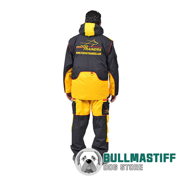 Membrane Fabric Dog Training Bite Suit with Back Pockets