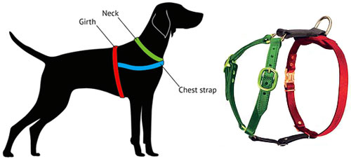 Hanyang Luxury Leather Dog Harness Adjustable Vegan Leather Dog